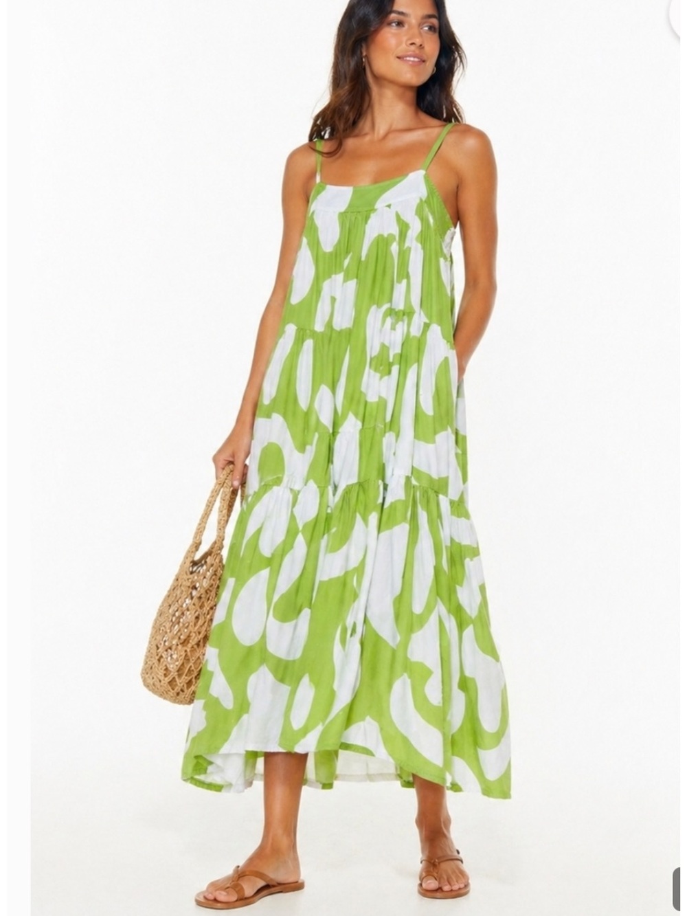 Abel the Label for Anthropologie Bright Citron Maxi Dress size XSmall